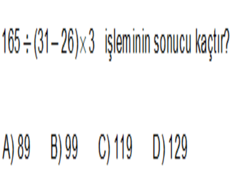 islem onceligi sorulari